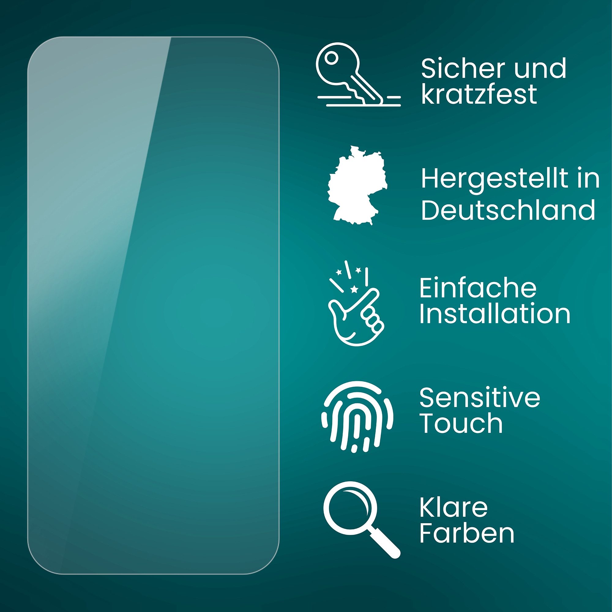 atFoliX Schutzfolie Displayschutzfolie für Silvercrest SAS 89, (3 Folien), Ultraklar und flexibel