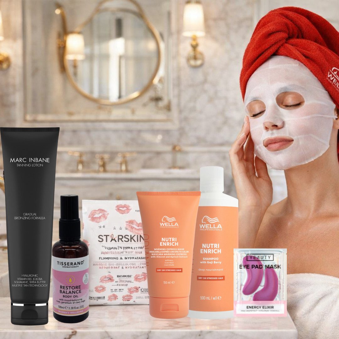 HairGecko Pflege-Set After Holiday Selfcare Set - Luxus-Spa für Zuhause, 8-tlg.