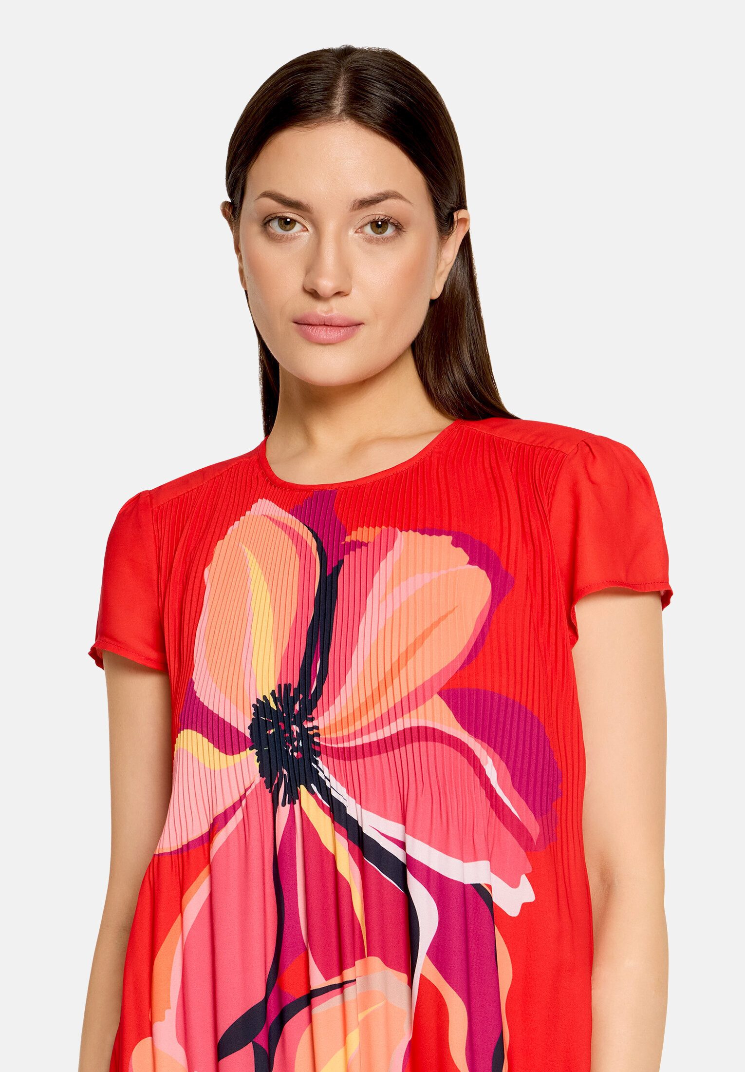 Betty Barclay Plisseekleid Damen kurzarm