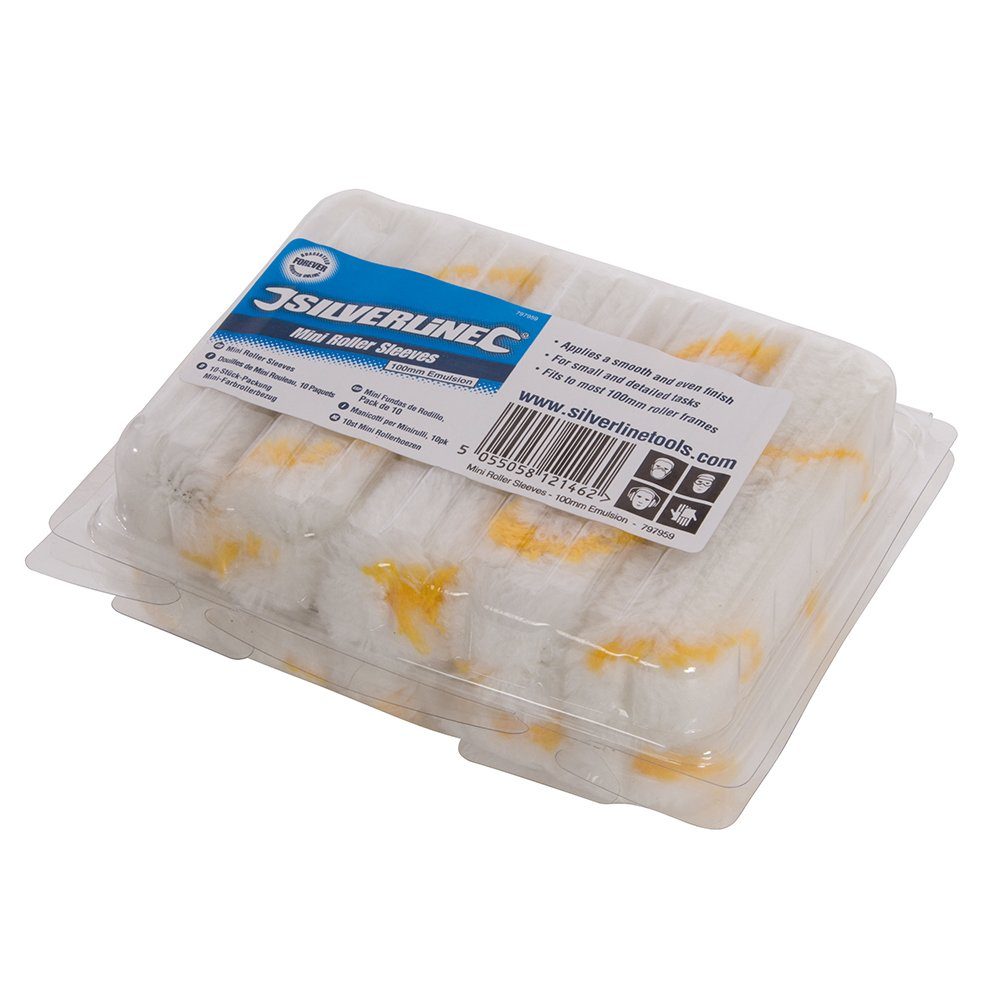 Farbwalze 10 x Mini Farbwalze 100mm