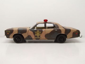 GREENLIGHT collectibles Modellauto Dodge Monaco 1978 Hazzard County Camouflage Sheriff Modellauto 1:18, Maßstab 1:18