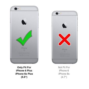 CoolGadget Handyhülle Magnet Case Handy Tasche für Apple iPhone 6 Plus / 6s Plus 5,5 Zoll, Hülle Klapphülle Ultra Slim Flip Cover für iPhone 6s Plus Schutzhülle