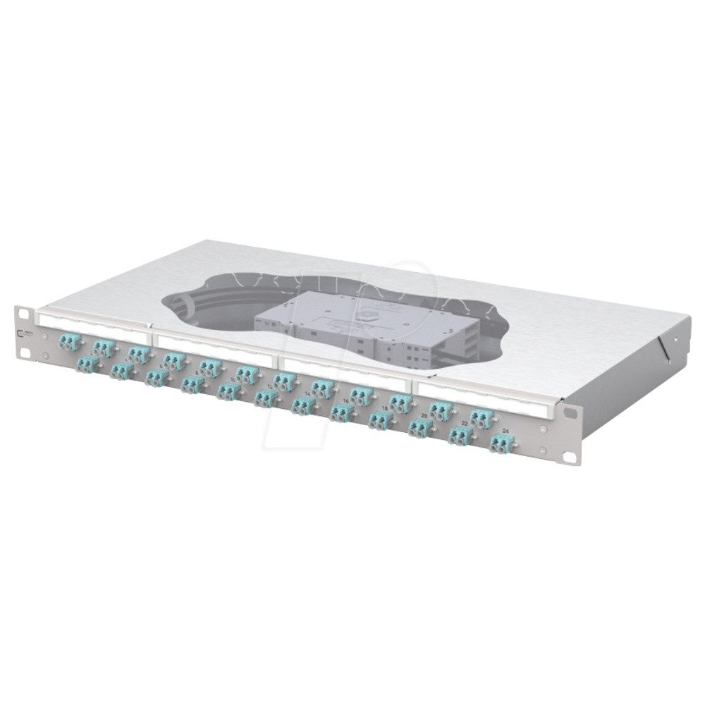 Metz Connect Metz Connect OpDAT fix2 Patchfeld splice 24xLC-D OM3 Patch-Panel 483 Netzwerk-Patch-Panel