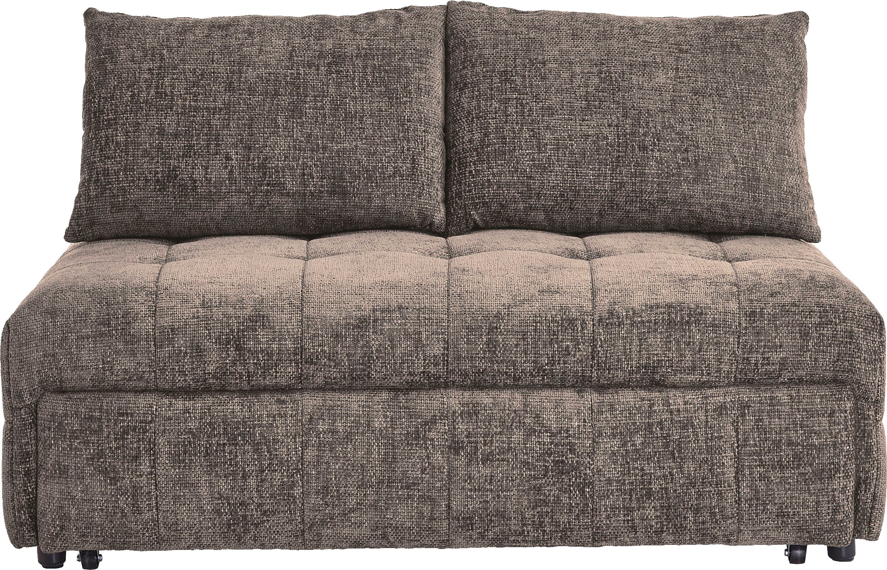 ATLANTIC home collection Schlafsofa Kuno, B:140cm, 2-Sitzer Schlafsofa mit Sitztiefenverstellung (2x)