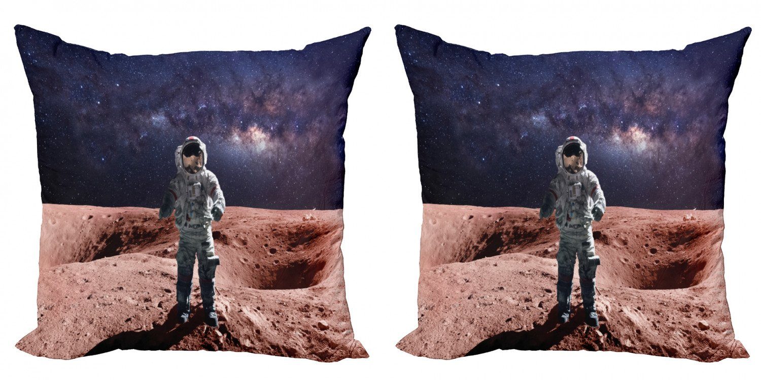 Astronaut Abakuhaus Braver (2 Galaxis Stück), auf Accent Kunst dem Kissenbezüge Mars Doppelseitiger Digitaldruck, Modern