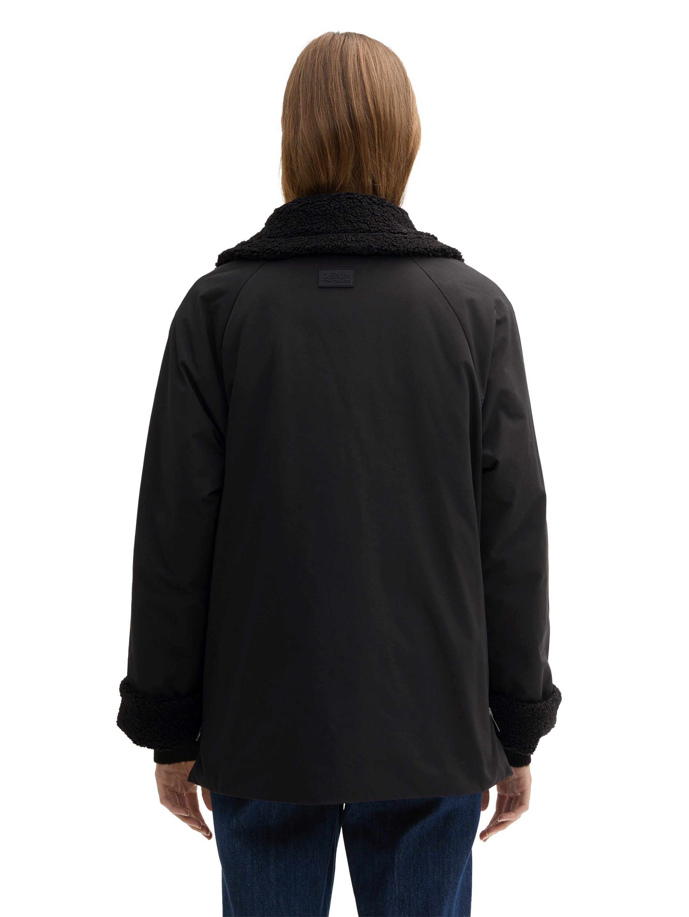 TOM TAILOR Denim Hybridjacke mit fake Teddy Fell günstig online kaufen