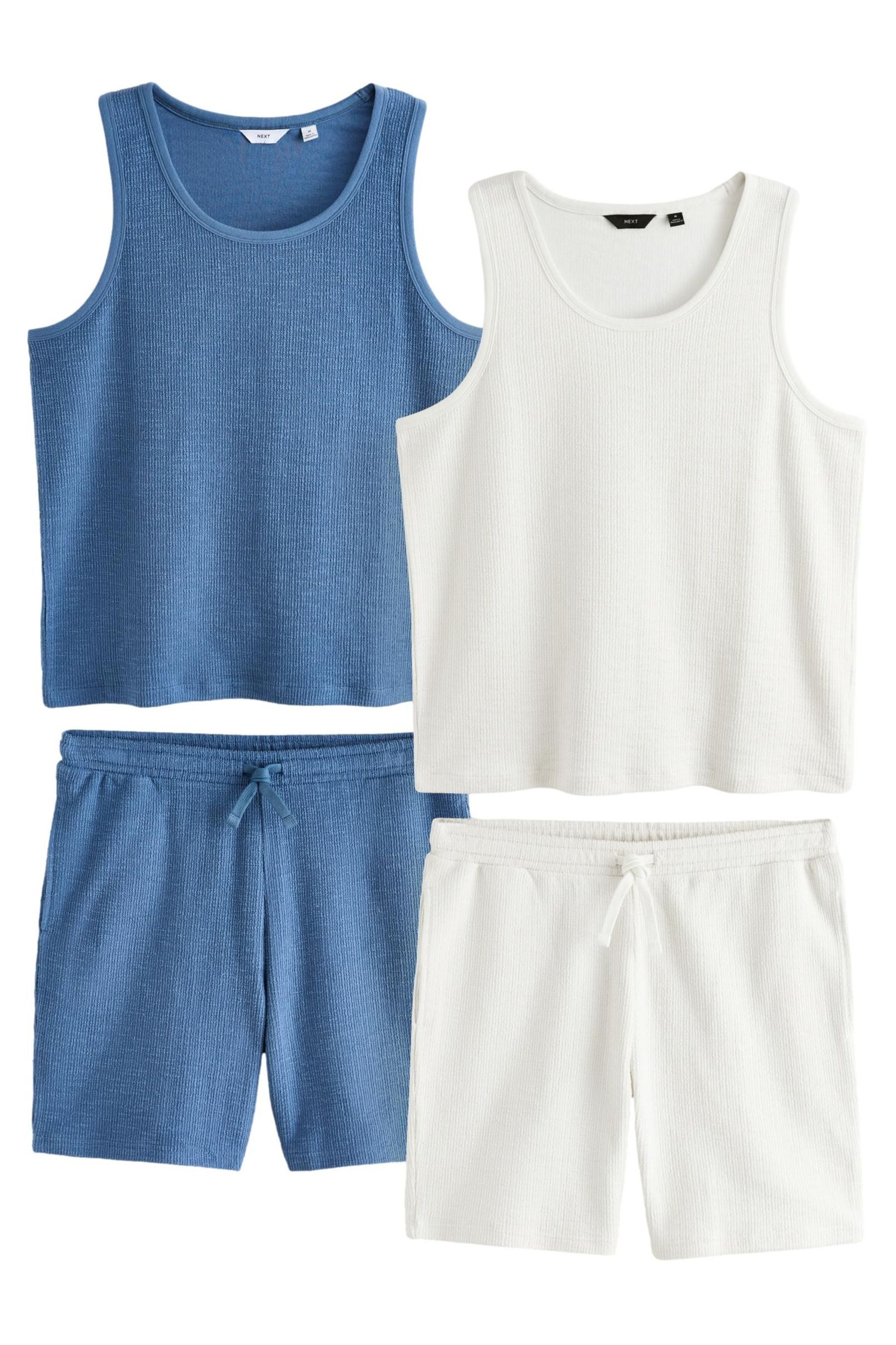Next Freizeitanzug Set mit Trägertop und Shorts, 2er-Pack (3-tlg)