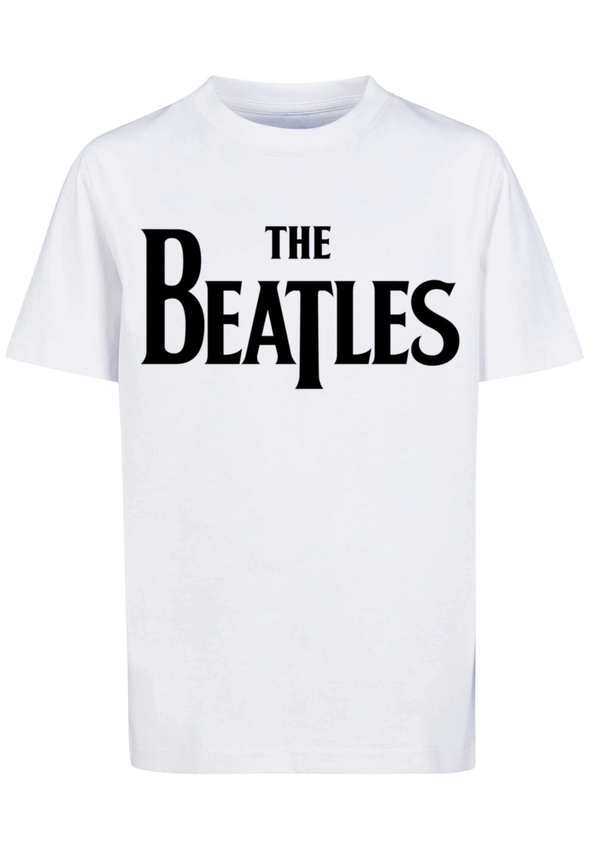 Drop F4NT4STIC Logo weiß Beatles The T T-Shirt Print Black Band