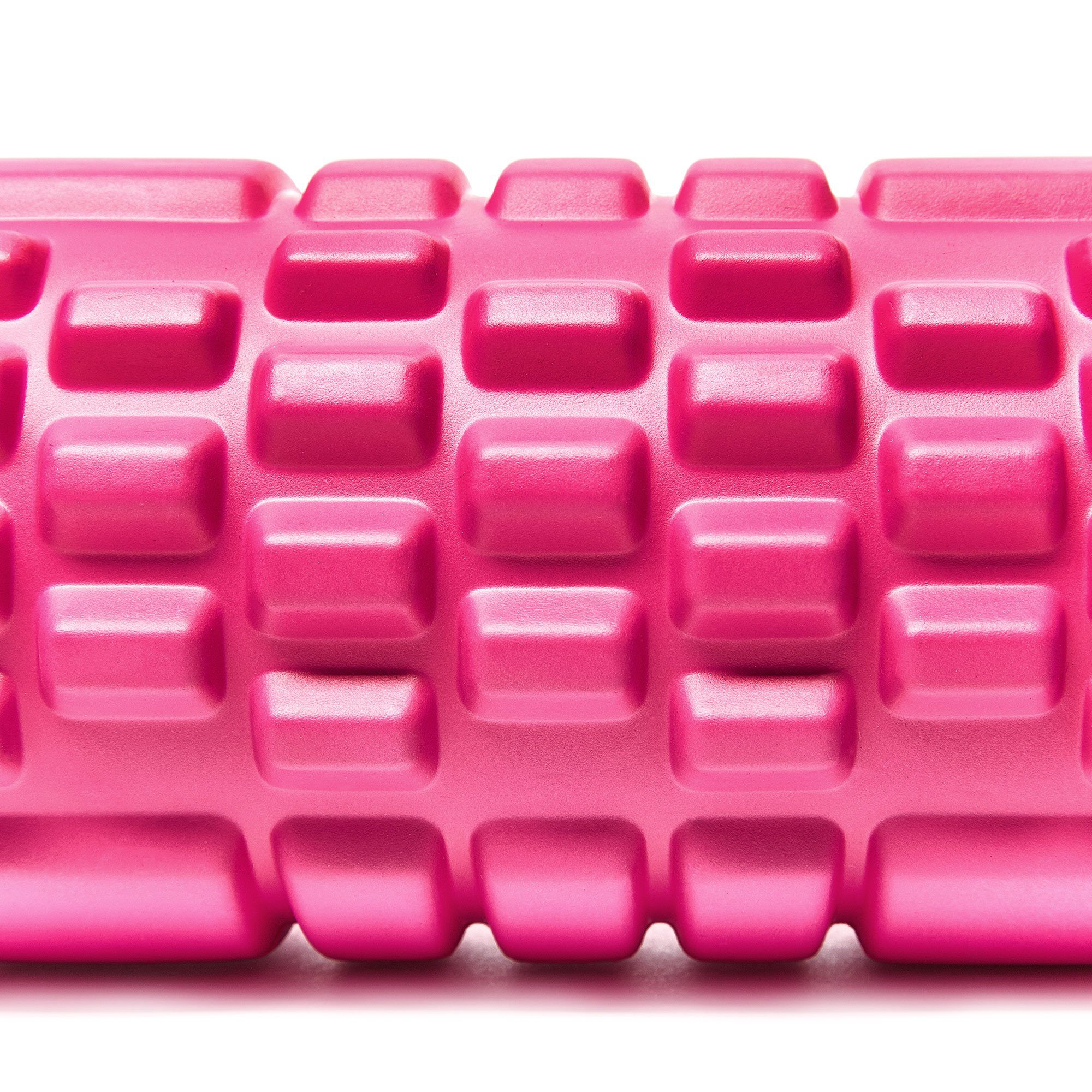 #DoYourFitness Massagerolle Fitnessrolle 34x14cm pink Trainingsplan, Anasuya inkl. Faszienrolle
