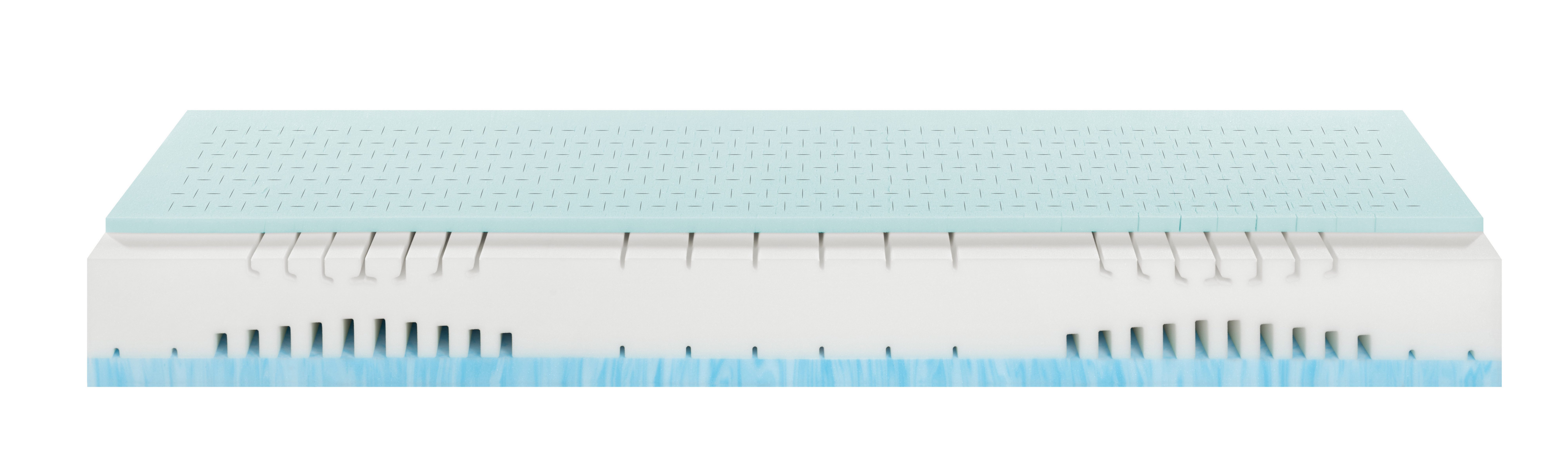 Komfortschaummatratze ergonomische Wendematratze 2in1, Irisette 2for4 KS, Irisette, 22 cm hoch, zwei Härtegrade vereint in einer Matratze – soft und medium – Bild 4 von 5