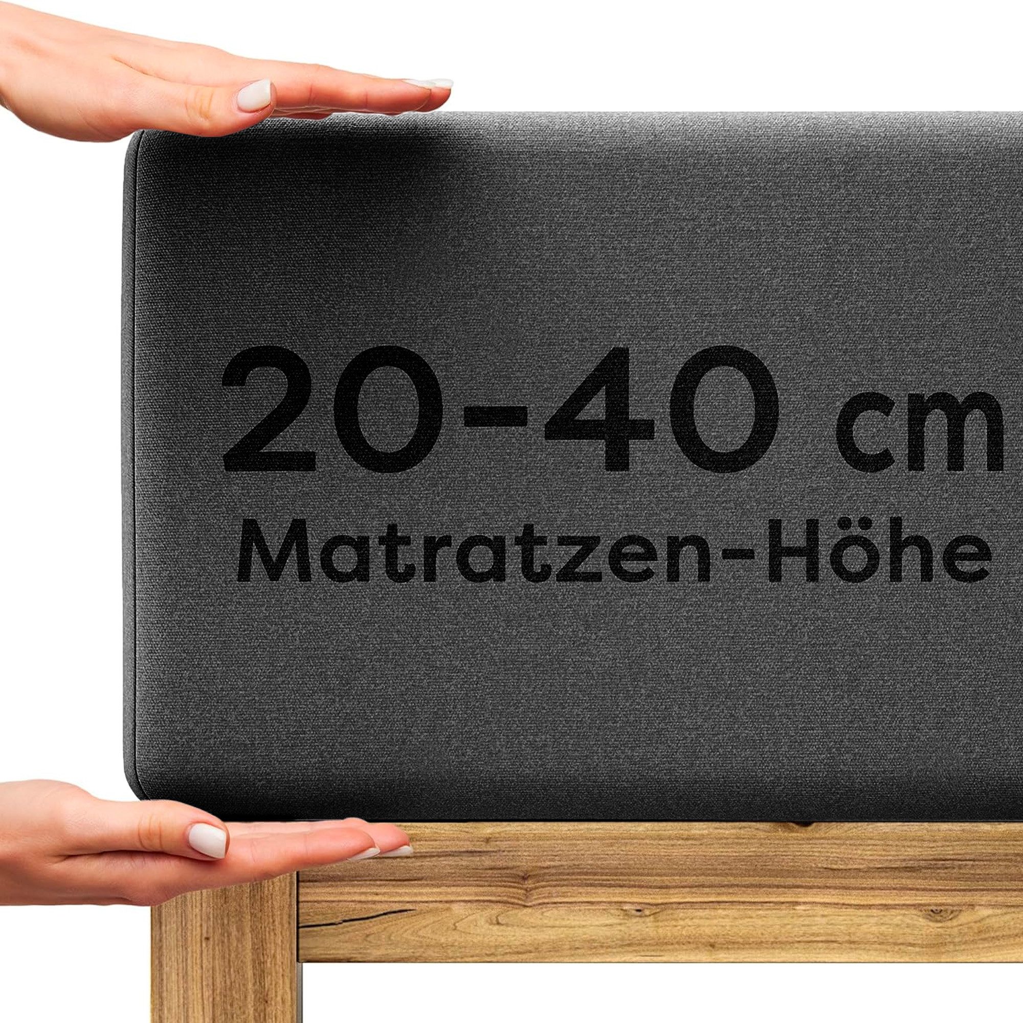 Wolkenfeld Spannbettlaken Boxspringbett Bettlaken - Spannbetttuch für Matratzen bis 40cm, Jersey, Gummizug: rundum, (1 Stück), Elastisch & Rutschfest: 90x200, 140x200, 160x200, 180x200 & Übergrößen