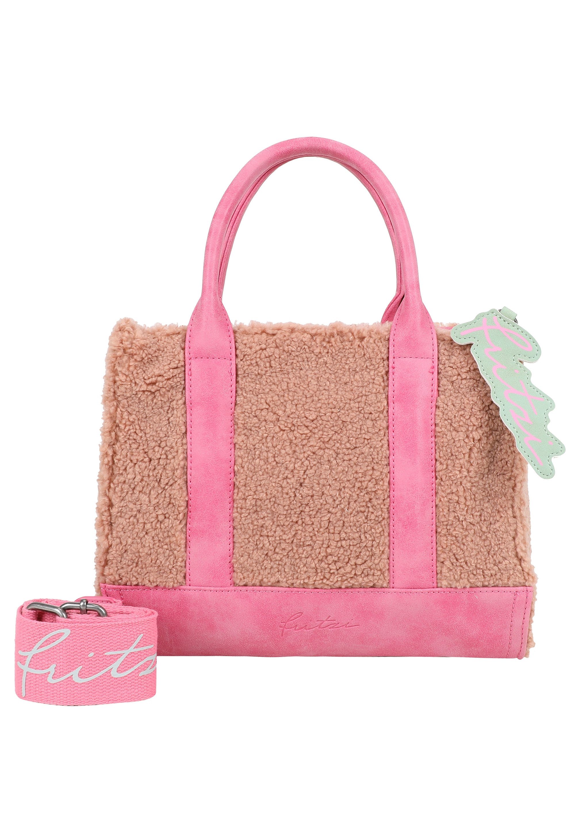 Fritzi aus Preußen Schultertasche Fritzi Square Limited Teddy, mit kuschelig-weicher Oberfläche