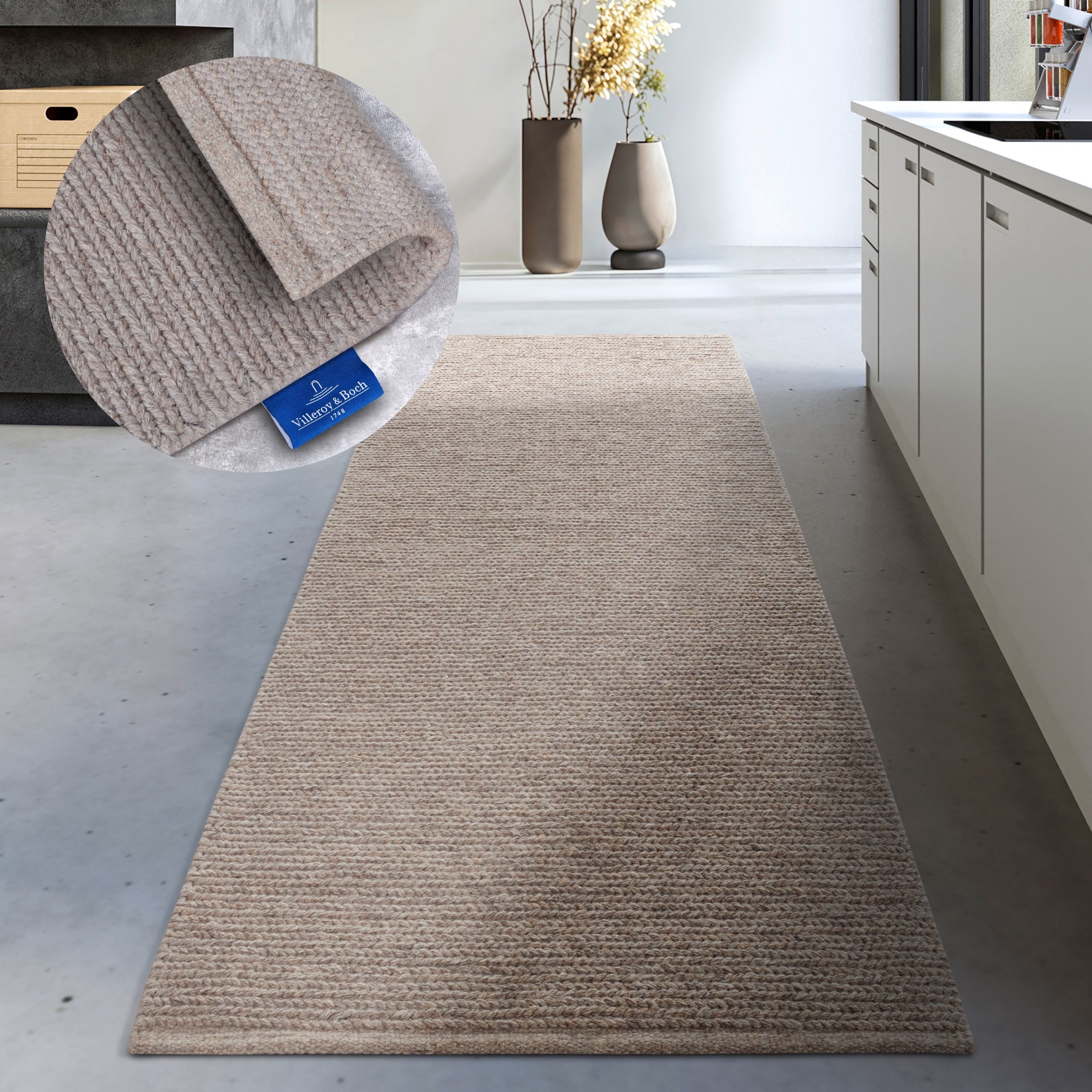 Villeroy & Boch Wollteppich Francois, rechteckig, Höhe: 7 mm, in rund, oval günstig online kaufen