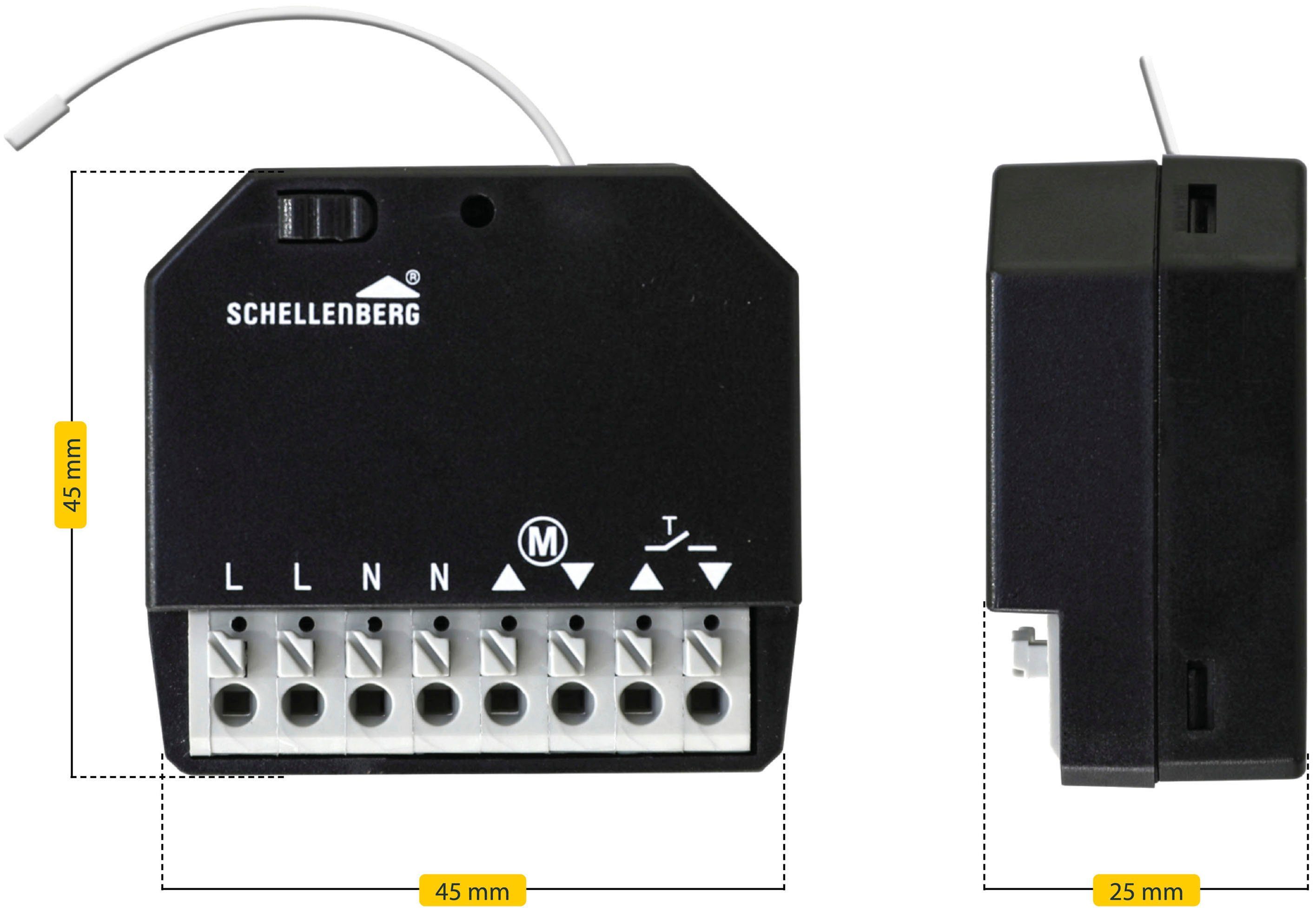 SCHELLENBERG Rollladen-Funksteuerung 1-tlg., für & Funk-Empfangsmodul, Handsender 868MHz Rollläden zur für 20015 Funk, auf Nachrüstung Markisen, Schellenberg