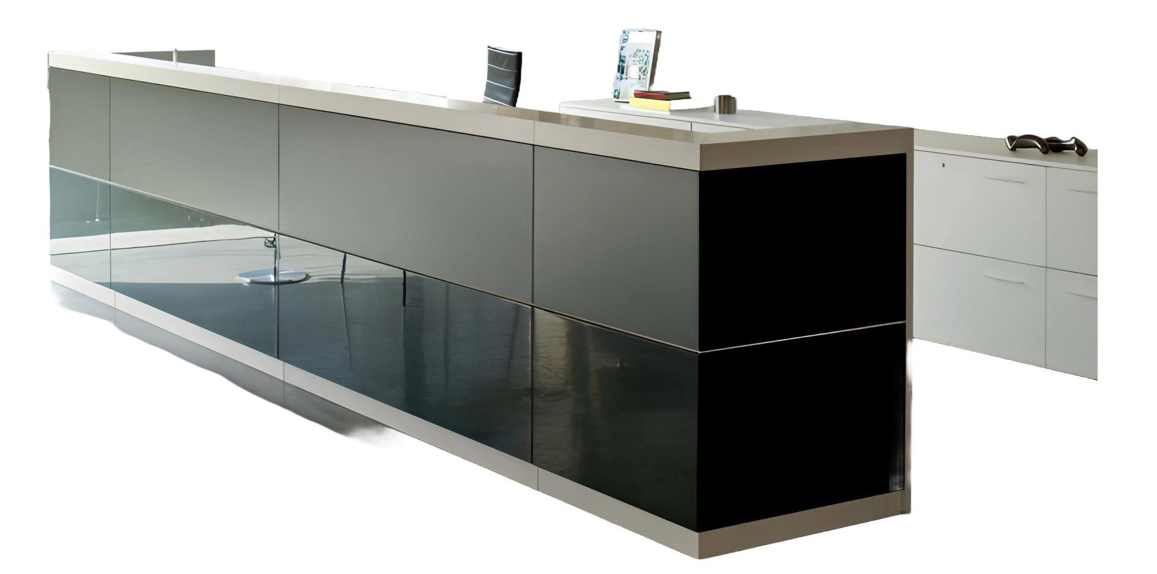 JVmoebel Empfangstheke Rezeptionstheke Büro Arbeitstisch Büromöbel Kanzlei modern (Rezeption), Made in Italy