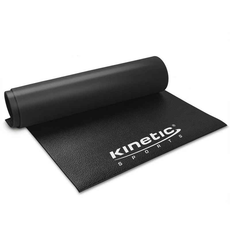 Kinetic Sports Bodenschutzmatte, 6 mm Dick, aus robustem PVC, schwarz in 4 Größen erhältlich