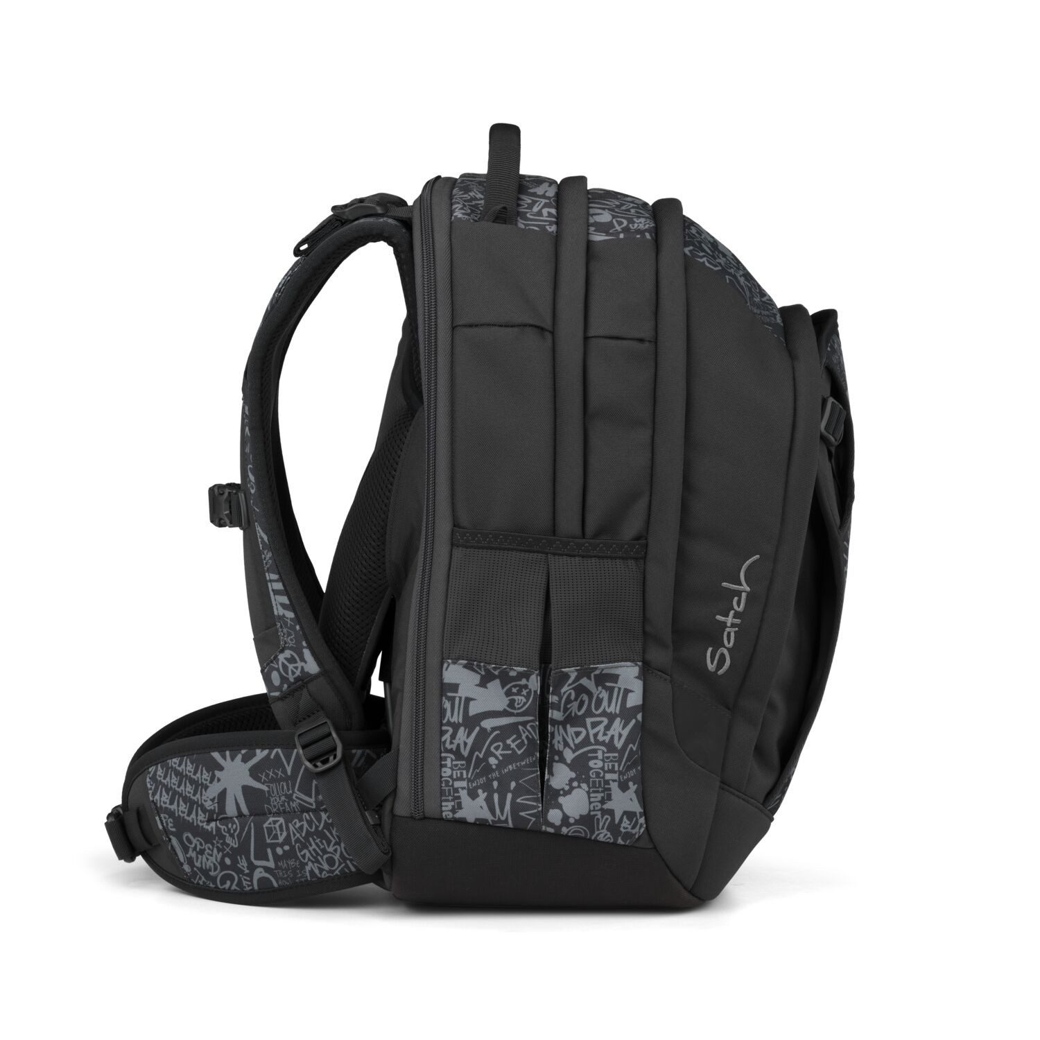 Satch Schulranzen Schulrucksack MATCH PLUS Street Ink (1 Stück), Schulranzen, ergonomisch, 30 + 5 Liter, 4 Fächer – Bild 5 von 5