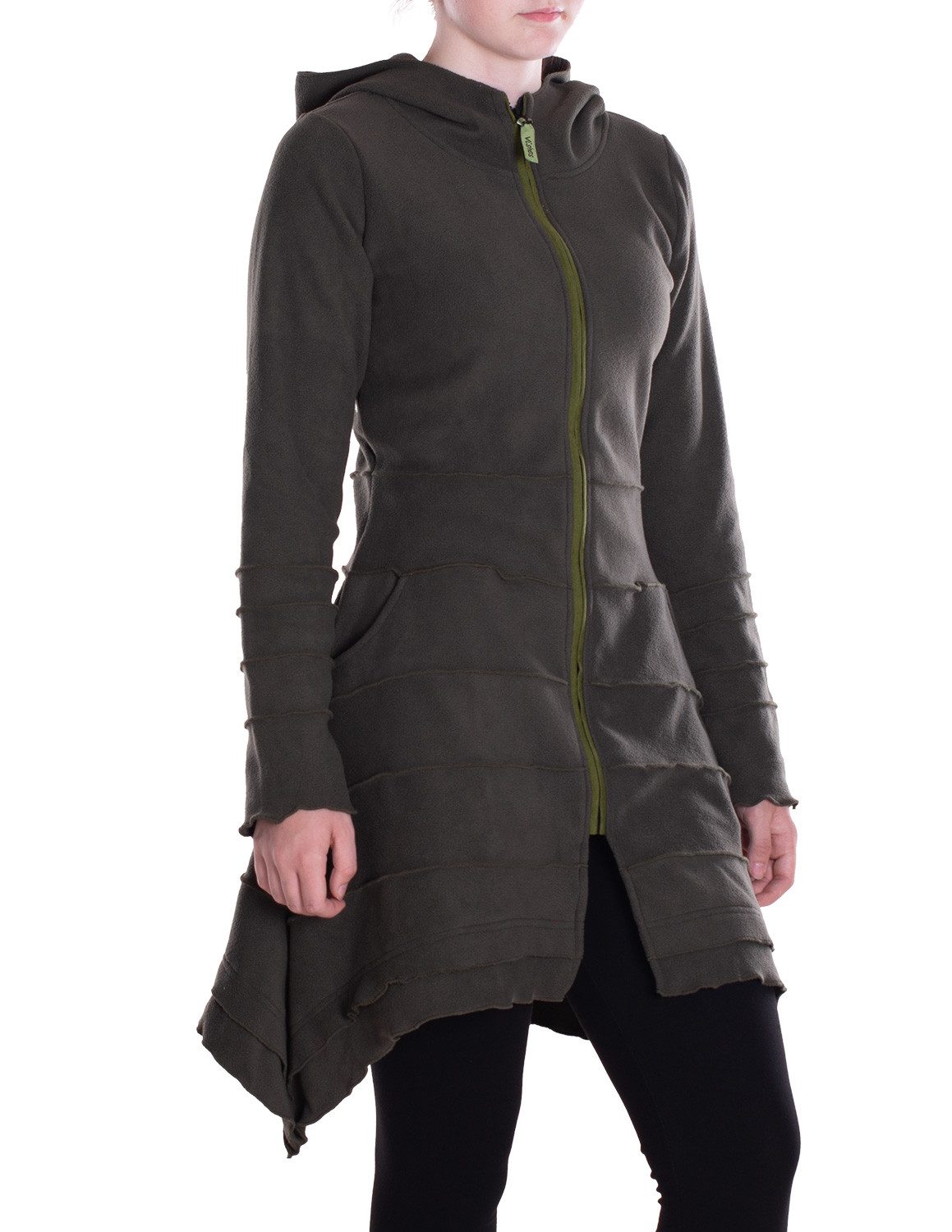 Vishes Kapuzenfleecejacke Damen Kapuzenjacke lang Elfen günstig online kaufen