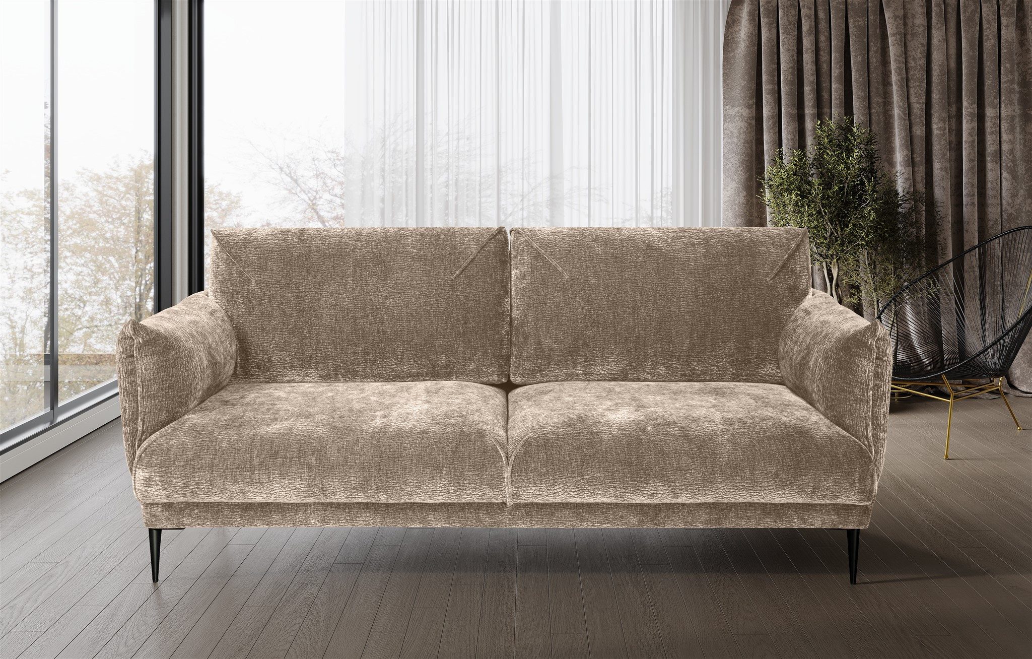 Fun Möbel 3-Sitzer Sofa Designersofa MADISON günstig online kaufen