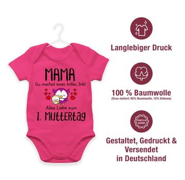 Shirtracer Shirtbody Mama - 1. Muttertag Erstes Muttertagsgeschenk Muttertagsüberraschung (1-tlg) Muttertagsgeschenk