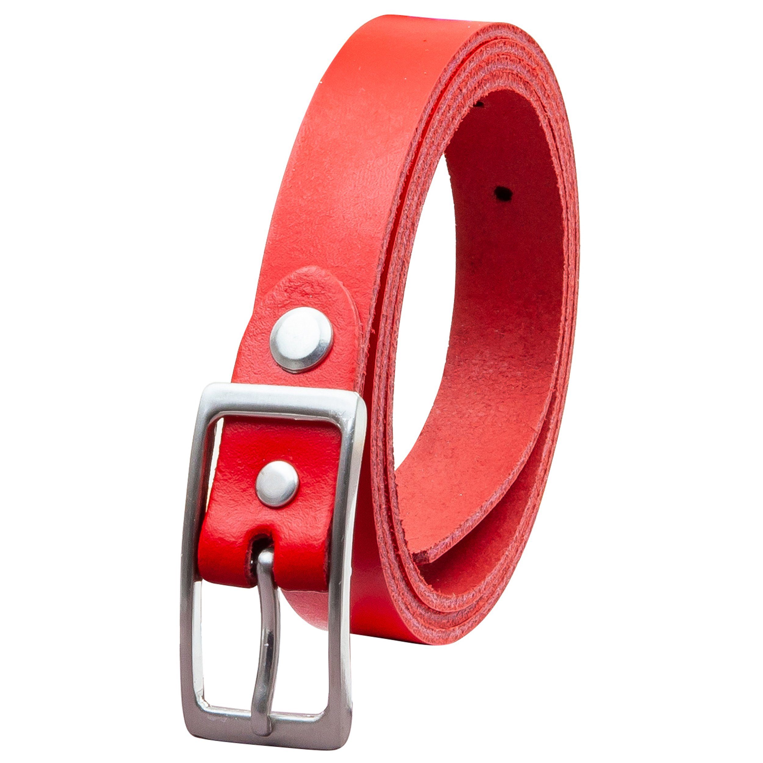 Ledergürtel OM11-SL-Rot