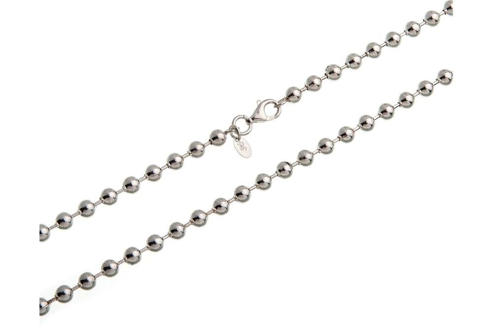 5mm echt 40-100cm - Länge Silberkettenstore Silberkette Kugelkette Silber, von wählbar 925