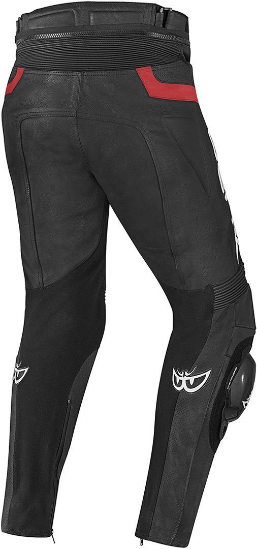 Berik Lederhose Misle Motorradhose Black/Red Motorrad