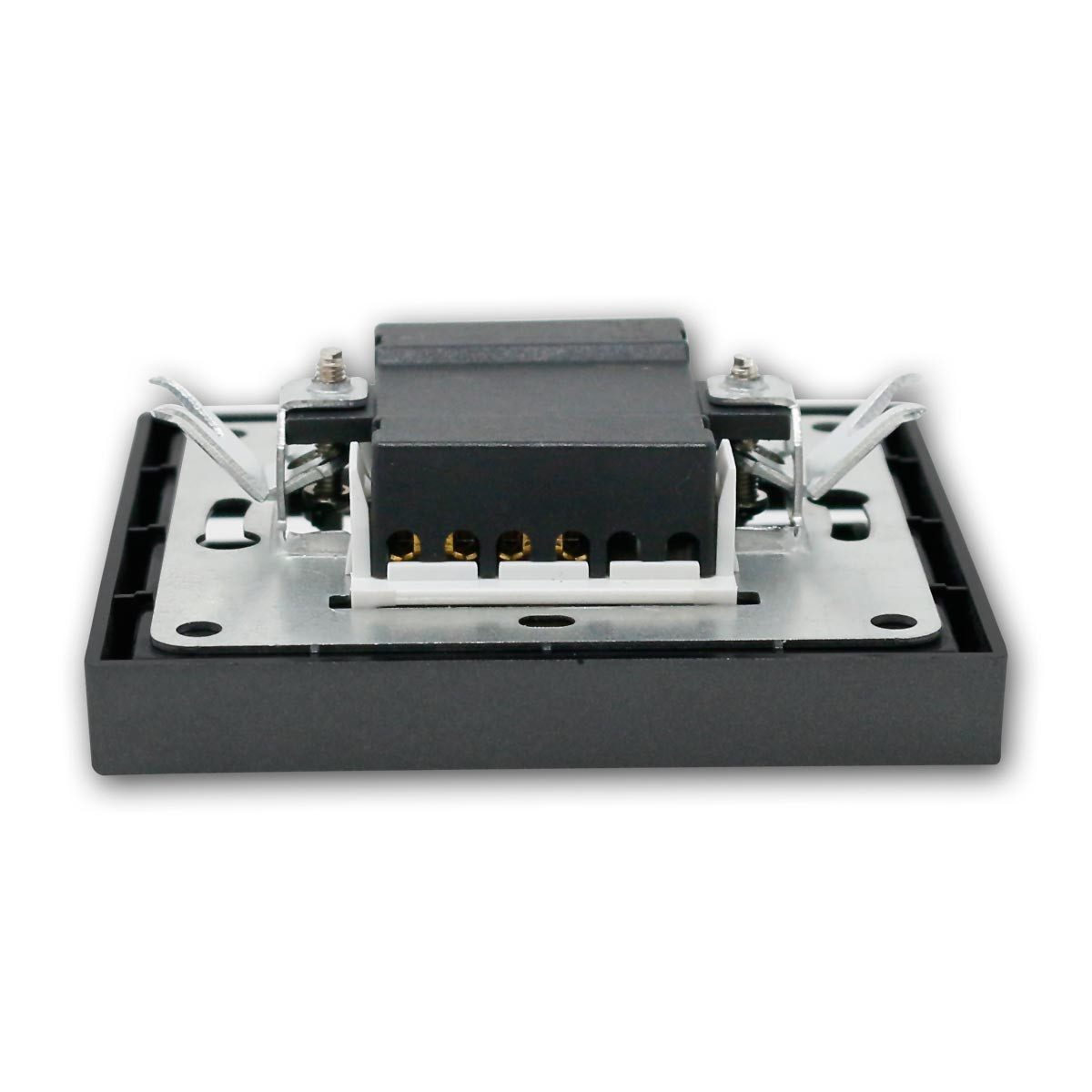 McPower Wechselschalter SHALLOW anthraz 250V~/10A m Rahmen Unterputzschalter