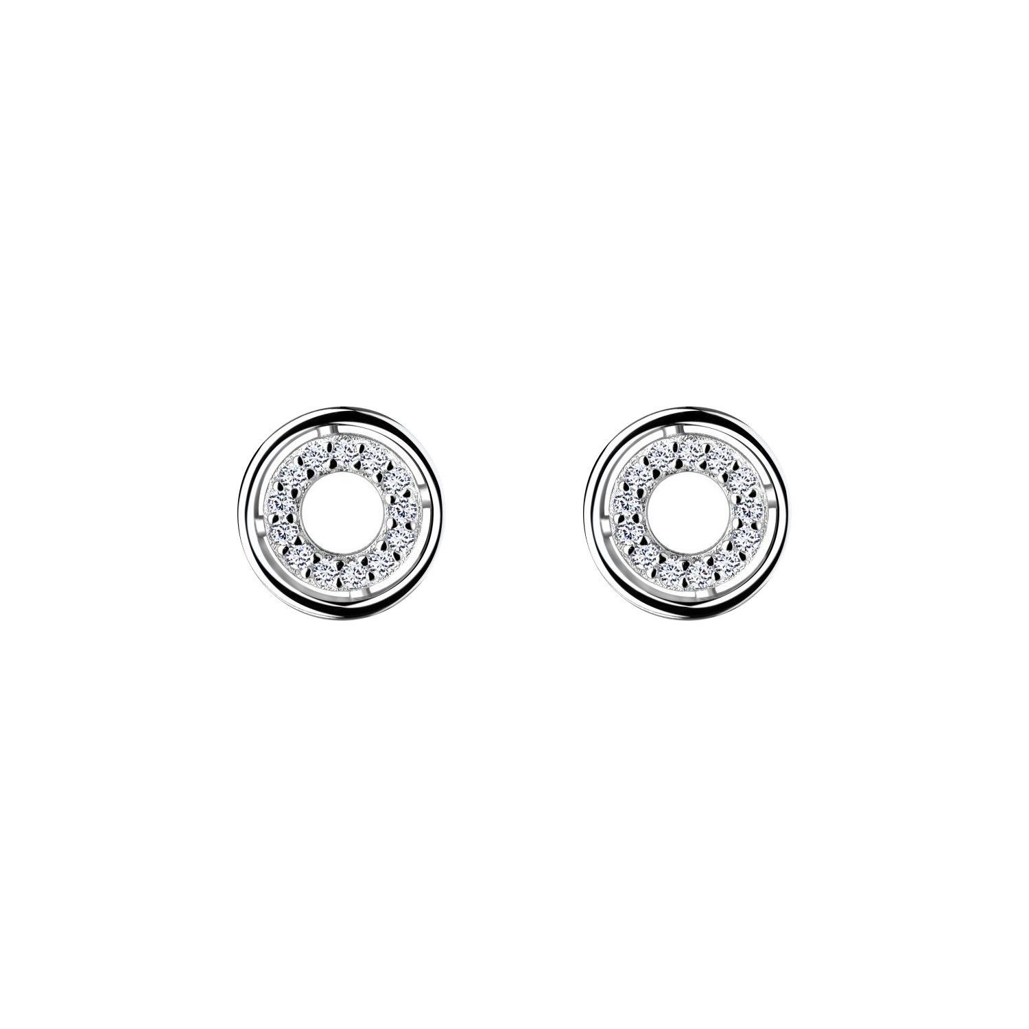 ALEXANDER YORK Paar Ohrstecker KREIS Zirkonia, günstig online kaufen