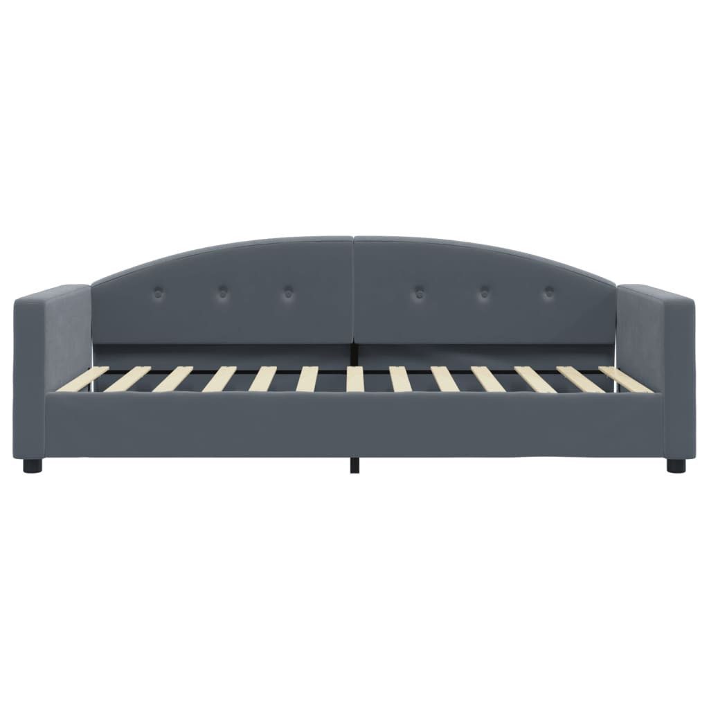 vidaXL Bett Tagesbett Dunkelgrau 90x200 cm günstig online kaufen