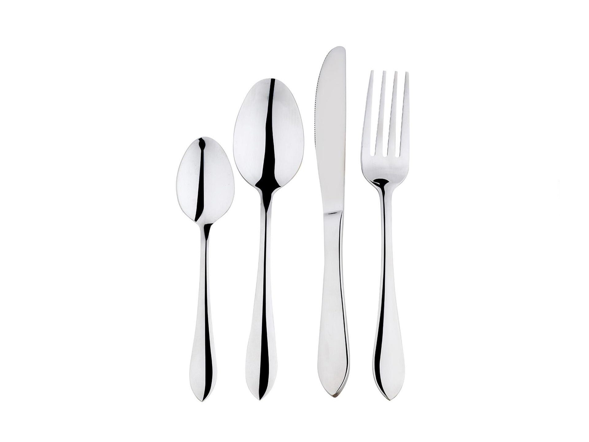 Cheffinger Besteck-Set Besteckset für 6 Personen 24-teilig 18/10 Edelstahl Essbesteck Besteck (24-tlg), Edelstahl