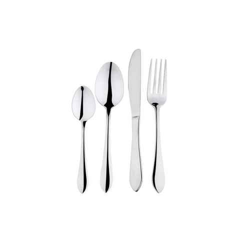 Cheffinger Besteck-Set Besteckset für 6 Personen 24-teilig 18/10 Edelstahl Essbesteck Besteck (24-tlg), Edelstahl