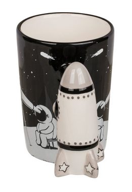 Out of the Blue Tasse Astronauten Tasse mit Raketen griff, Space Mug