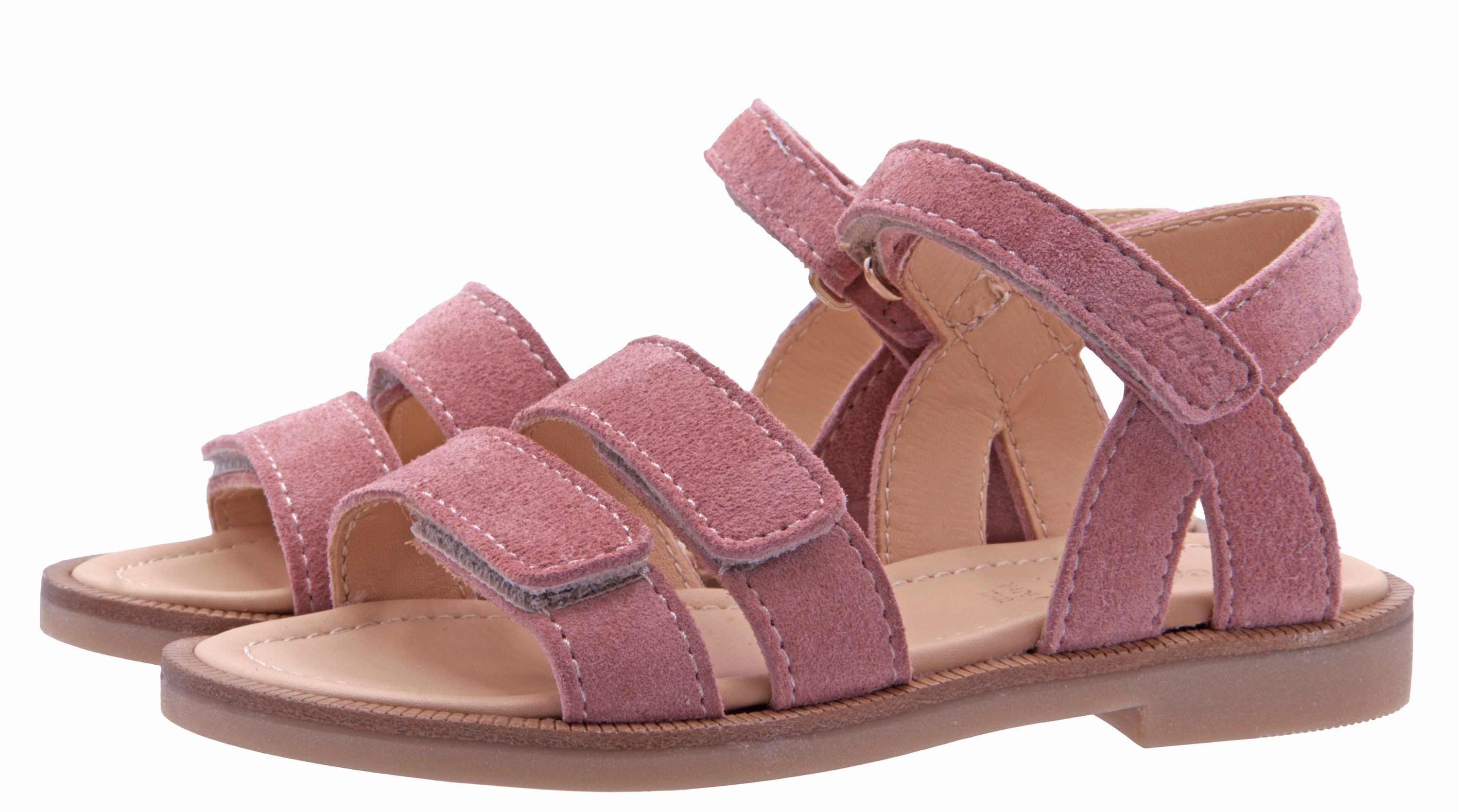 Ocra Ocra Sandalen Mädchen Leder pflanz. geg. Klett rosa Sandalette