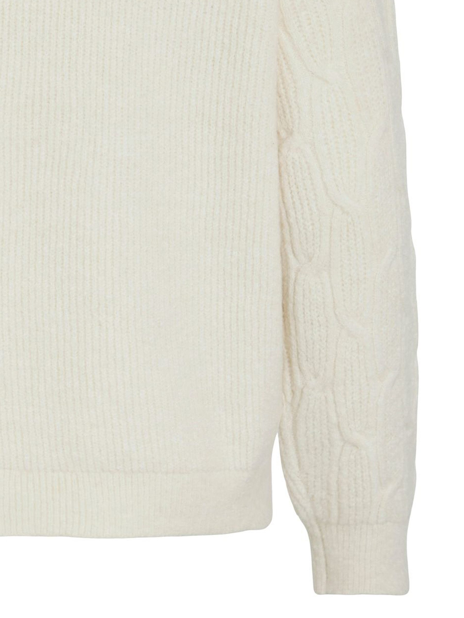 Vila Strickpullover Gemusterter Pullover mit elegantem Zopfmuster-Design VI günstig online kaufen