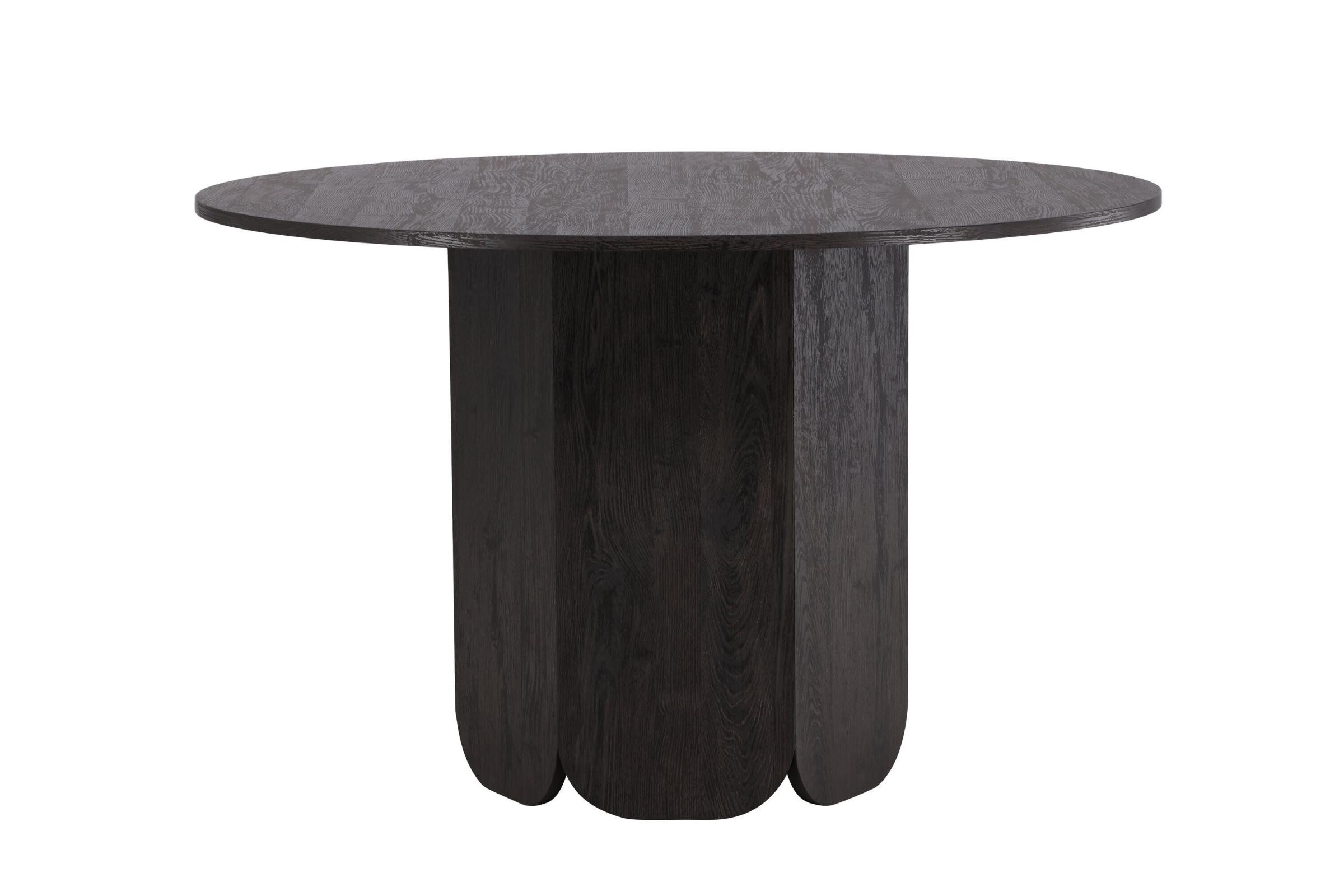 Venture Home Esstisch Tekla Esstisch Ø120 cm schwarz. (1-St)