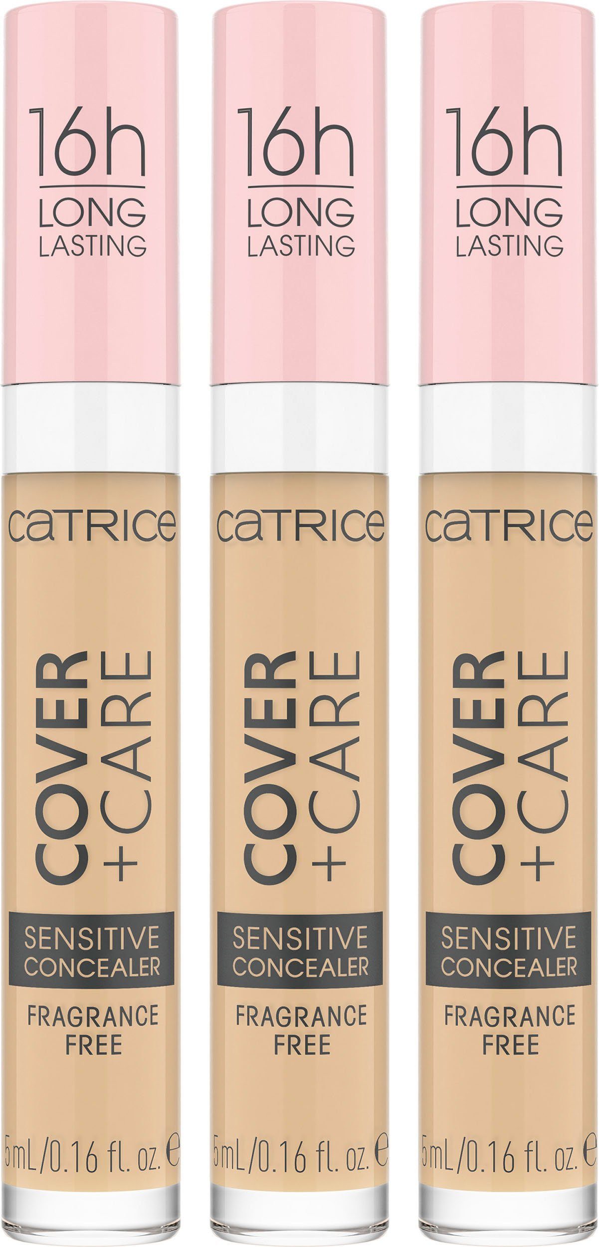 Catrice Concealer Catrice Cover 3-tlg. Care 008W Sensitive nude + Concealer