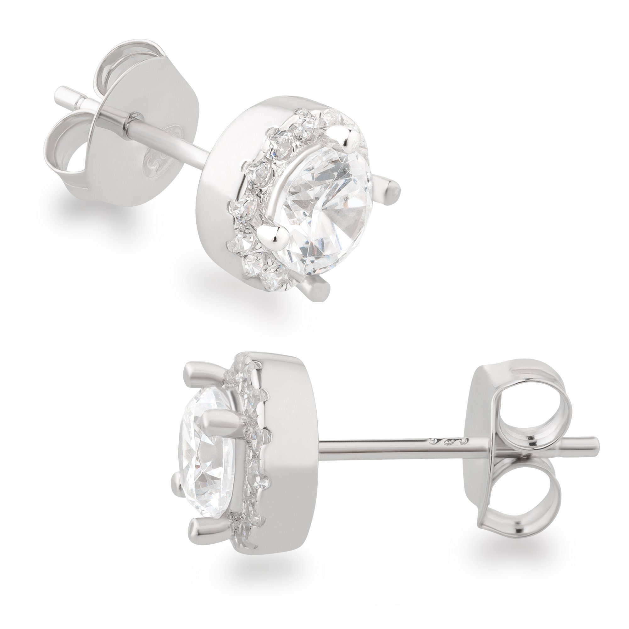 Schöner-SD Paar Ohrstecker Silberohrringe rund 7mm günstig online kaufen