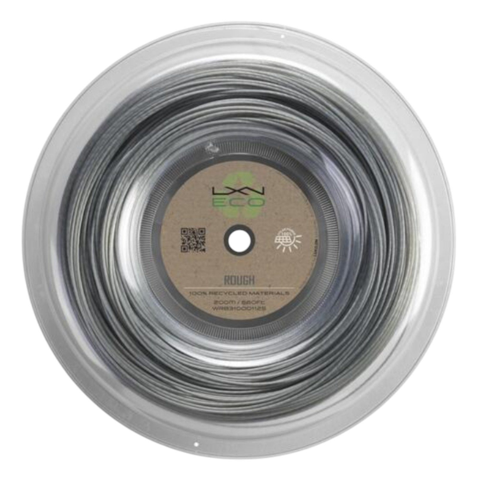 Tennissaite Eco Rough 1.25 (Spin+Haltbarkeit) grau 200m Rolle