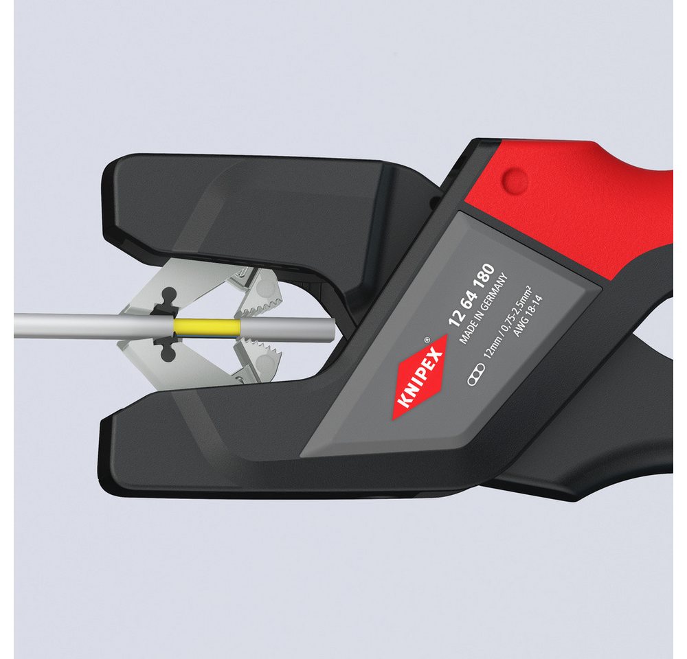 Thumbnail - Knipex Abisolierzange Knipex 12 64 180 Automatische Abisolierzange 0.75 bis 2.5 mm² 13 bi