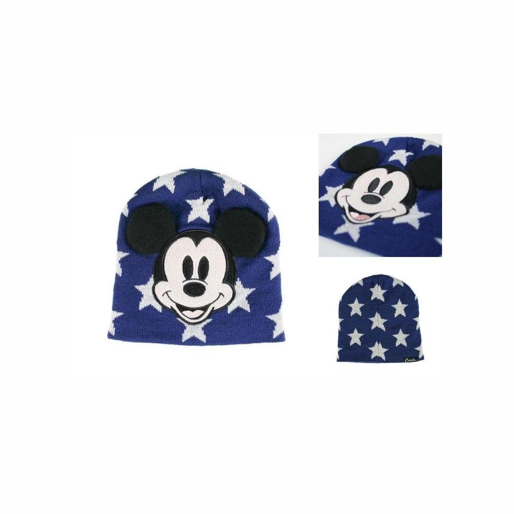 Disney Mickey Mouse Beanie Kindermütze Wintermütze Wollmütze Mickey Mouse Marineblau