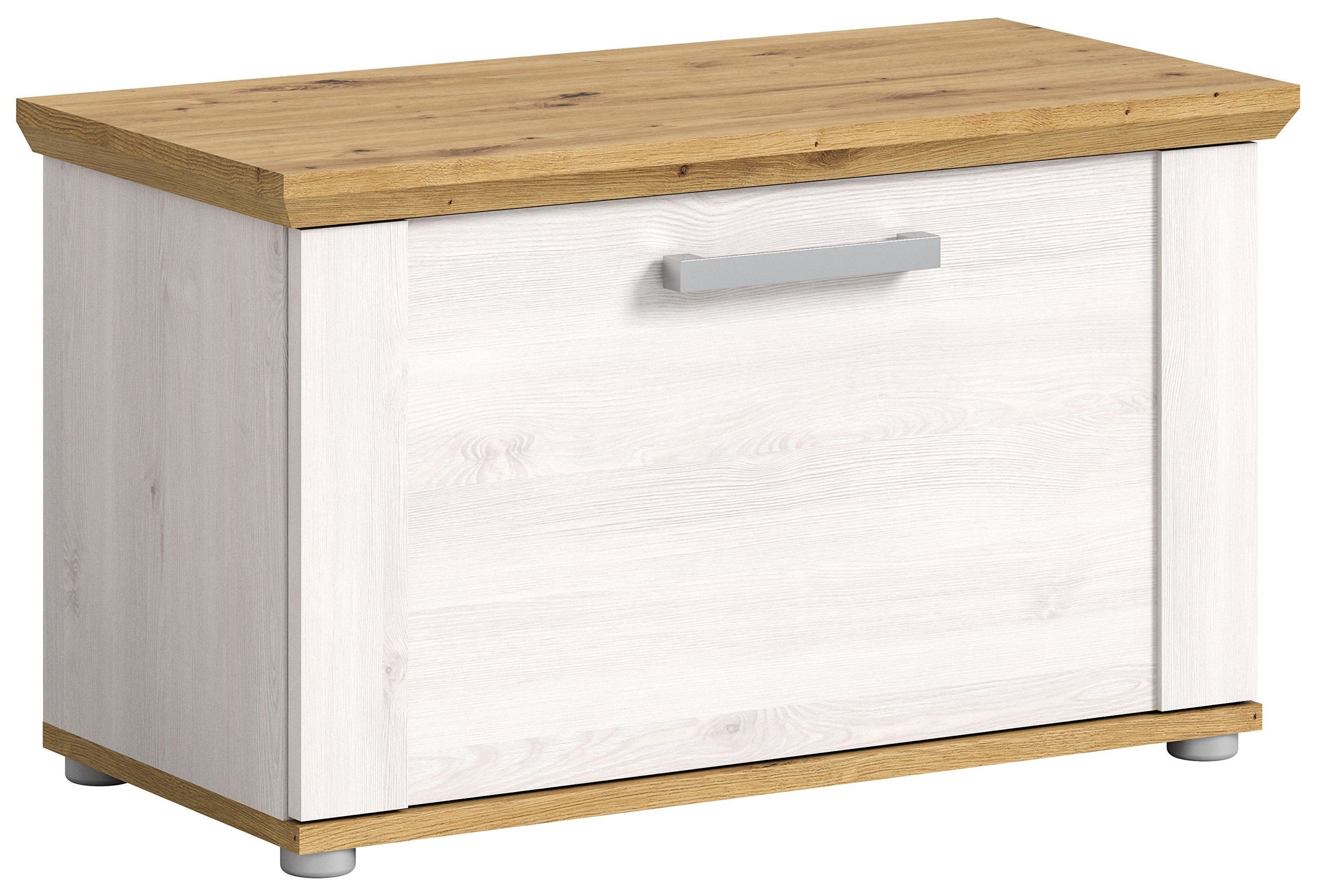 Newroom Sitzbank Titania, Sitzbank Sibiu Lärche Schuhbank Sitzhocker Landhaus Modern Flur Diele