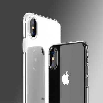 König Design Handyhülle Apple iPhone XS Max, Apple iPhone XS Max Handyhülle Ultra Dünn Bumper Backcover Transparent
