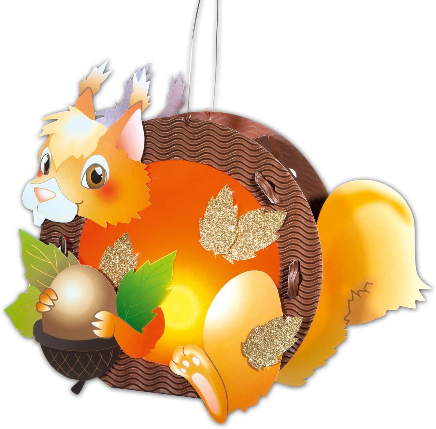 Folia Umzugslaterne folia Laternen-Bastelset "Eichhörnchen"