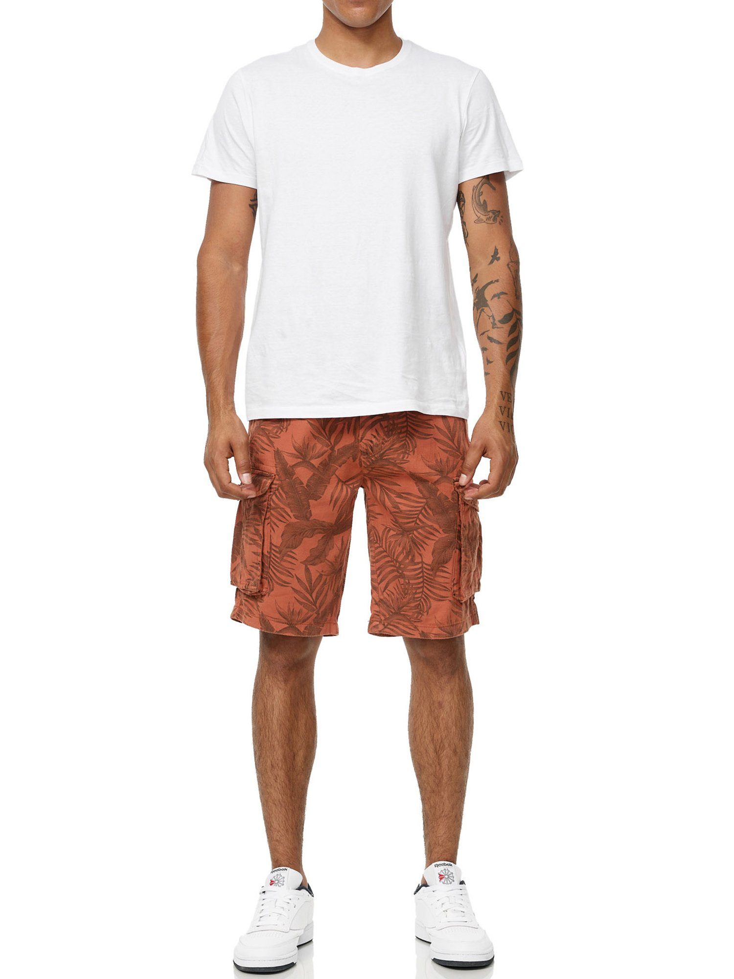 Tazzio Cargoshorts A201 Cargo Shorts inkl. abnehmbarem Gürtel