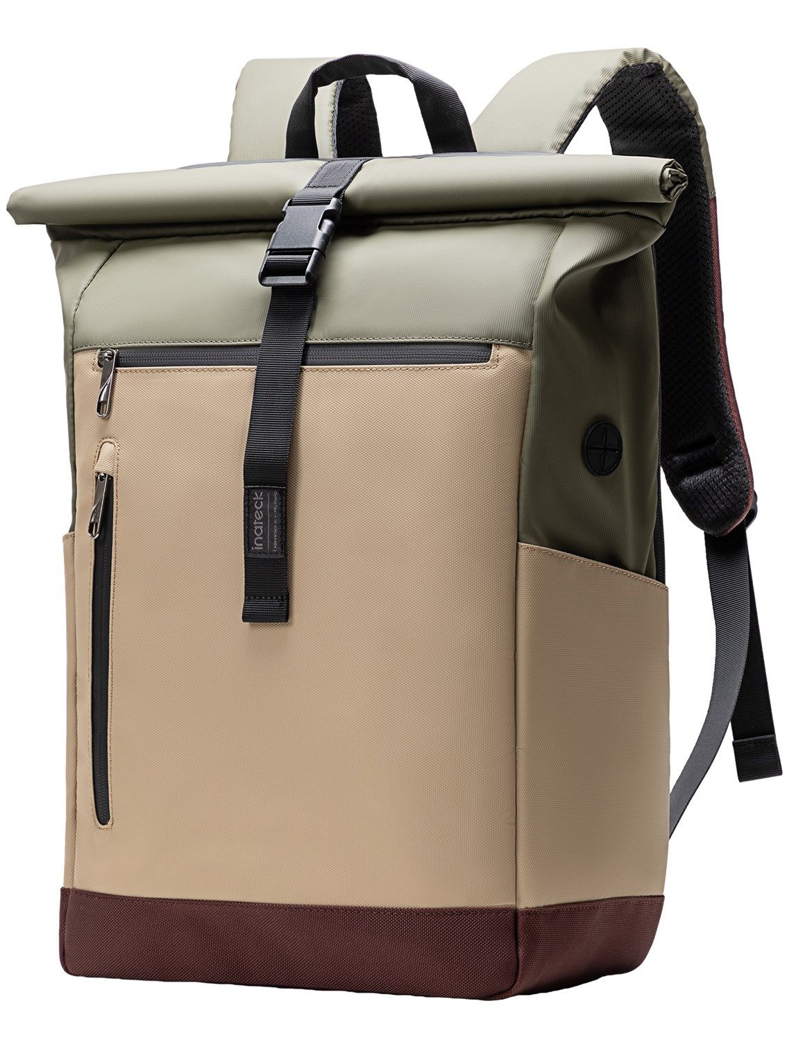 Inateck Laptoprucksack RollTop Rucksack Herren Damen 25L-30L Schulrucksack, rucksack wasserdicht