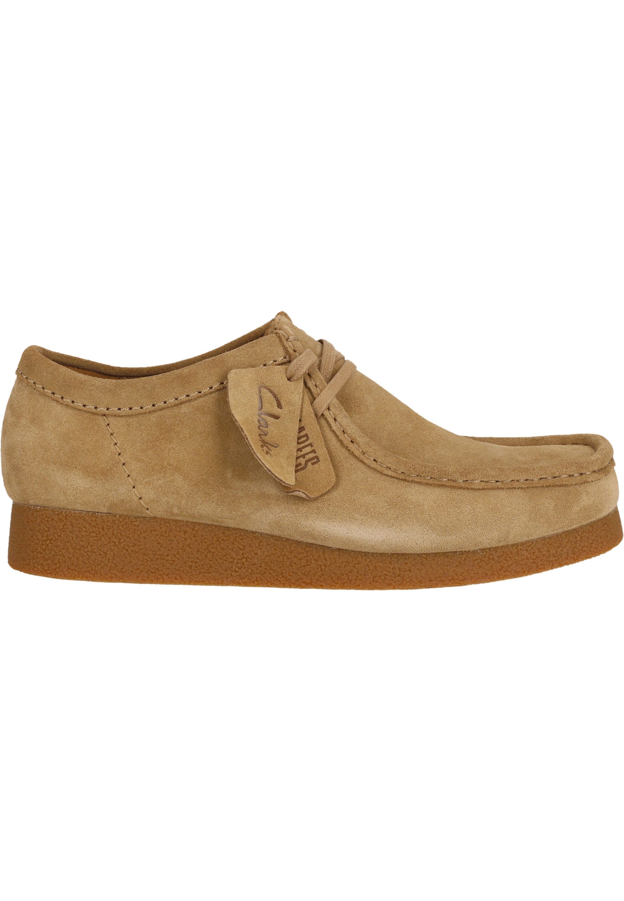Clarks Wallabee Schnürschuh mit charakteristischer Kieselkrepp-Sohle