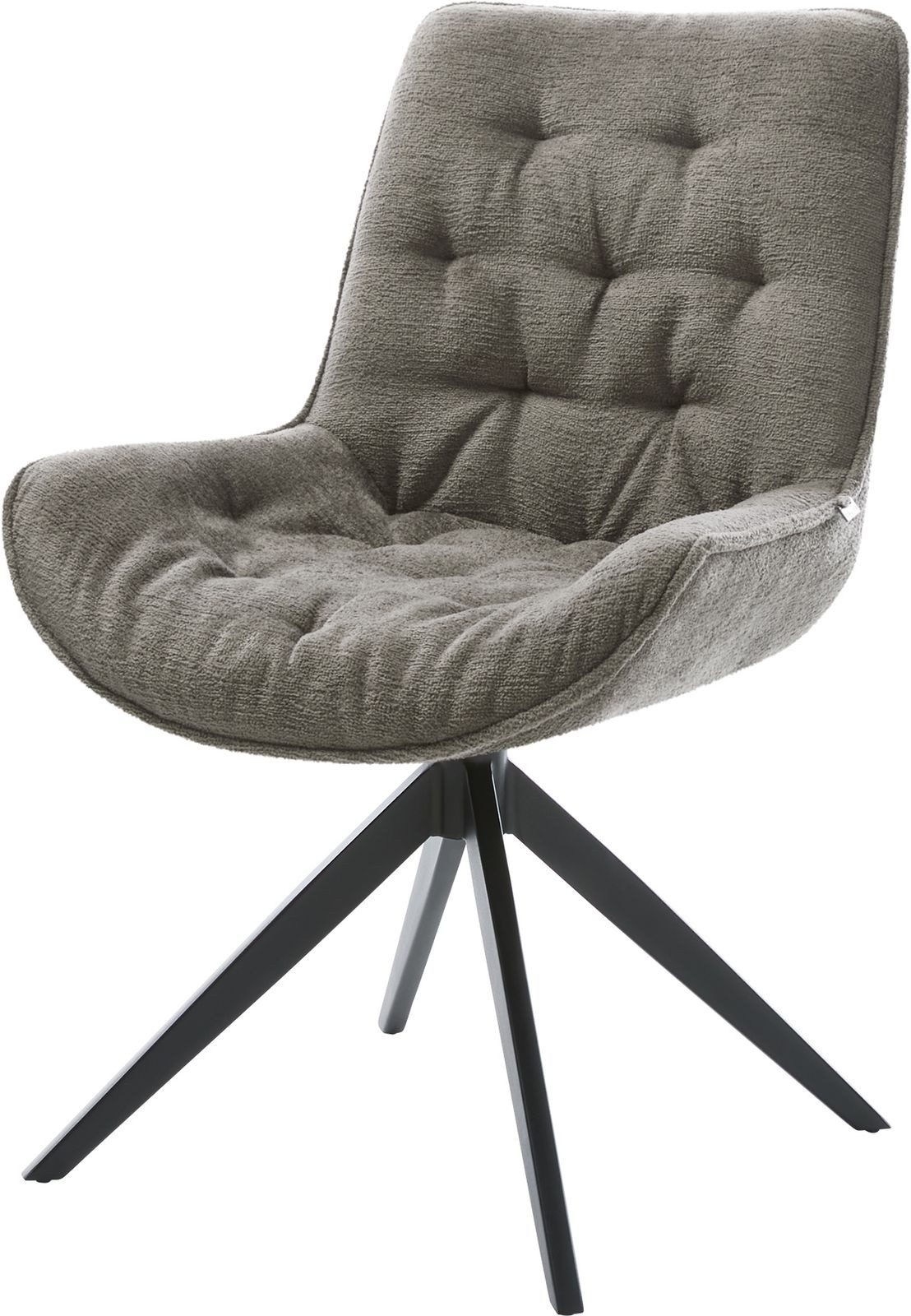 DELIFE Polsterstuhl Taimi-Flex, Kreuzgestell breit Schwarz günstig online kaufen