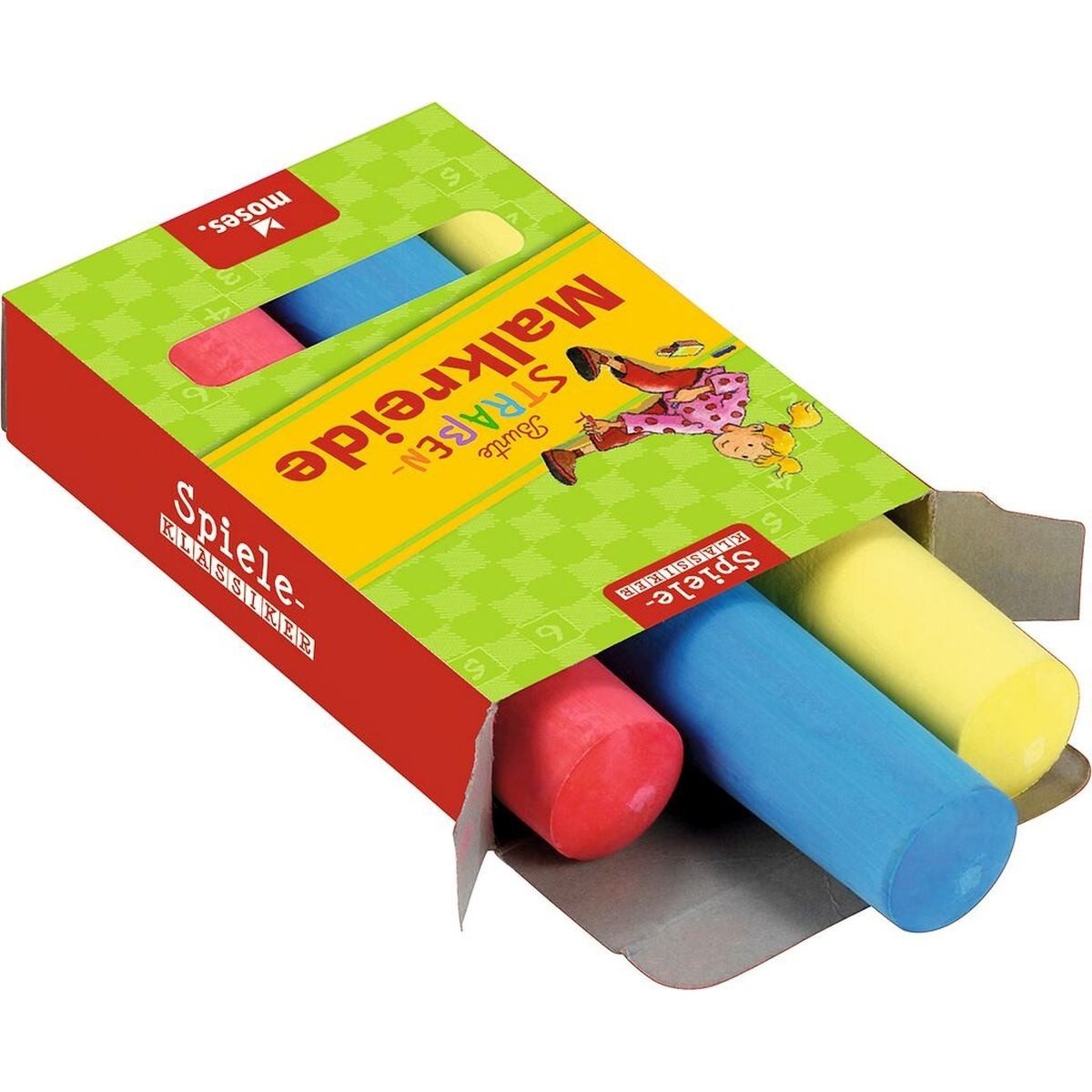 moses Spiel Die schönsten Hüpfspiele Set Kinder mit Kreide Anleitung & Metalldose