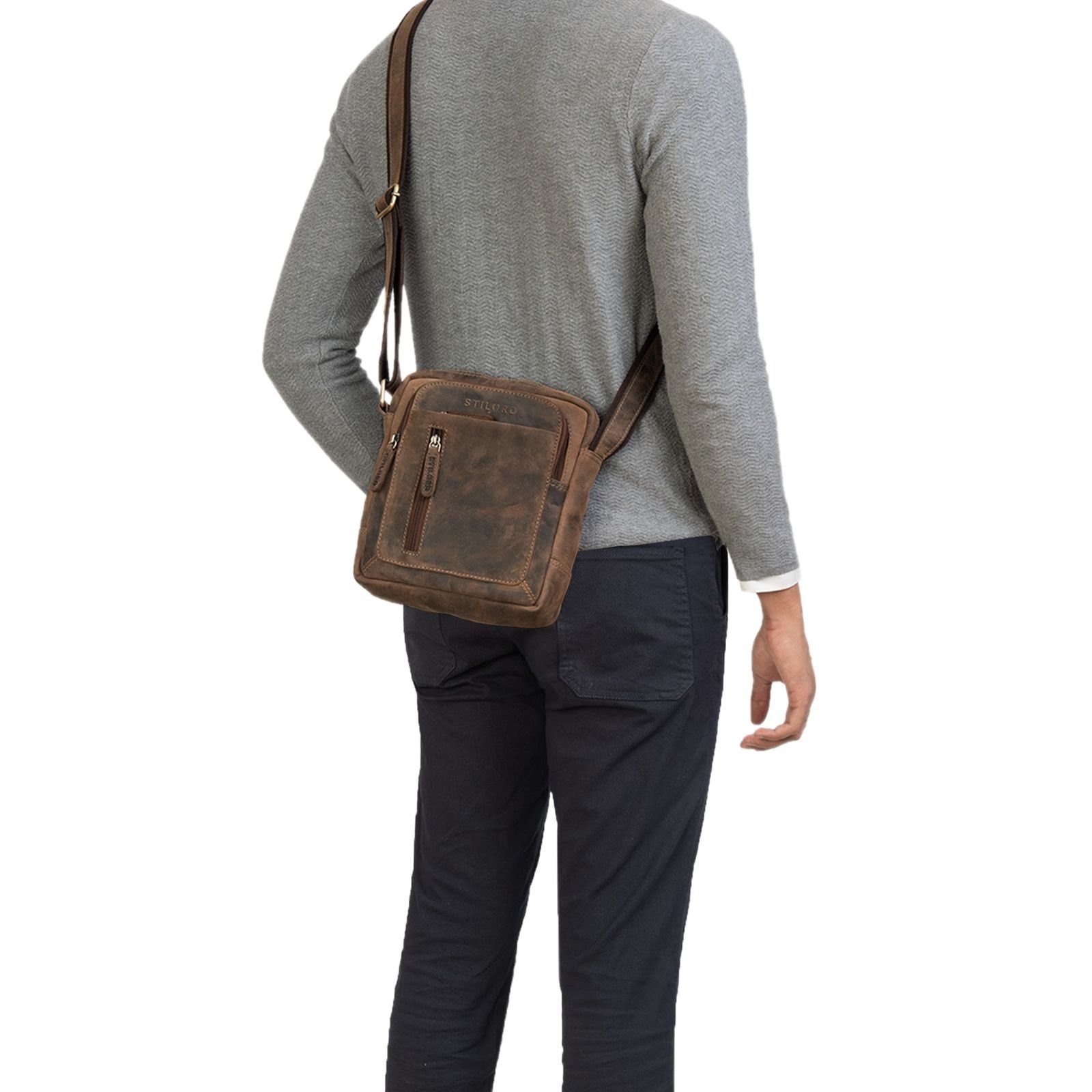 STILORD Schultertasche "Jamie" Herren Ledertasche Umhängetasche günstig online kaufen